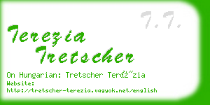 terezia tretscher business card